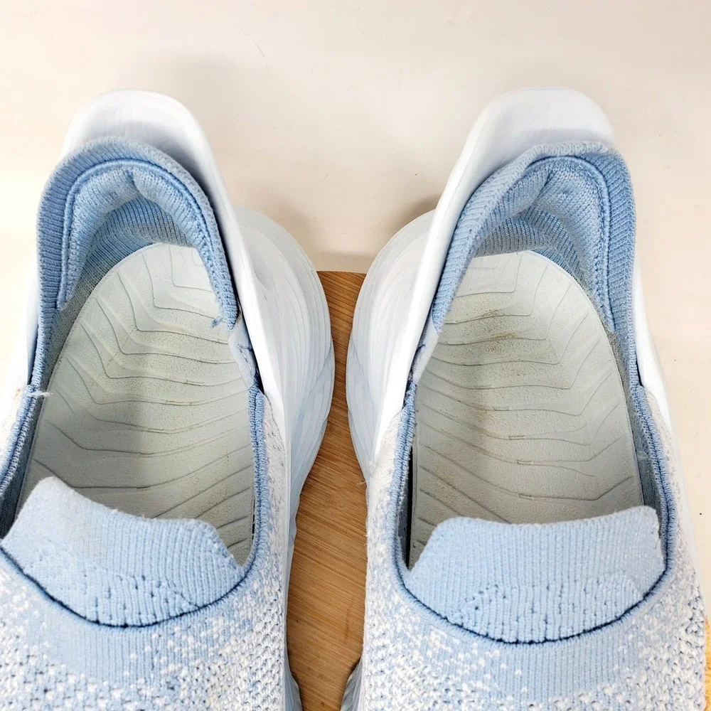 Hoka One One Restore TC Shoes Womens 8 Blue Slip On Comfort Athletic Sneaker